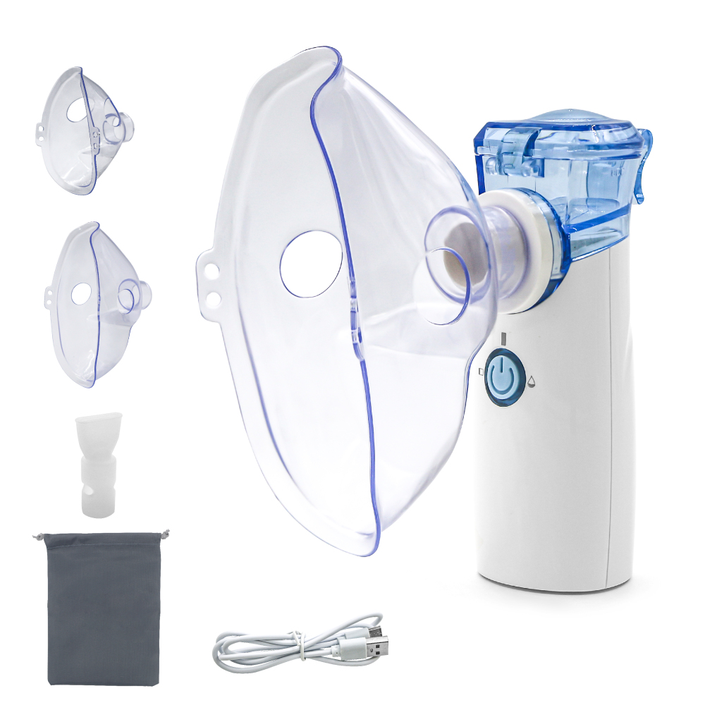 Pepultech Portabel pet Nebulizer,Handheld Nebulizer of Cool Mist for Dog Pets, USB Rechargeable Veterinary Nebulizer,Steam Inhaler for Home Office Use for Breathing Problems,Animal Use