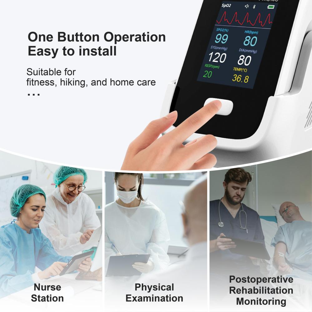 Handheld Vital Sign Patient Monitor with 6 Parameters -  PM6100