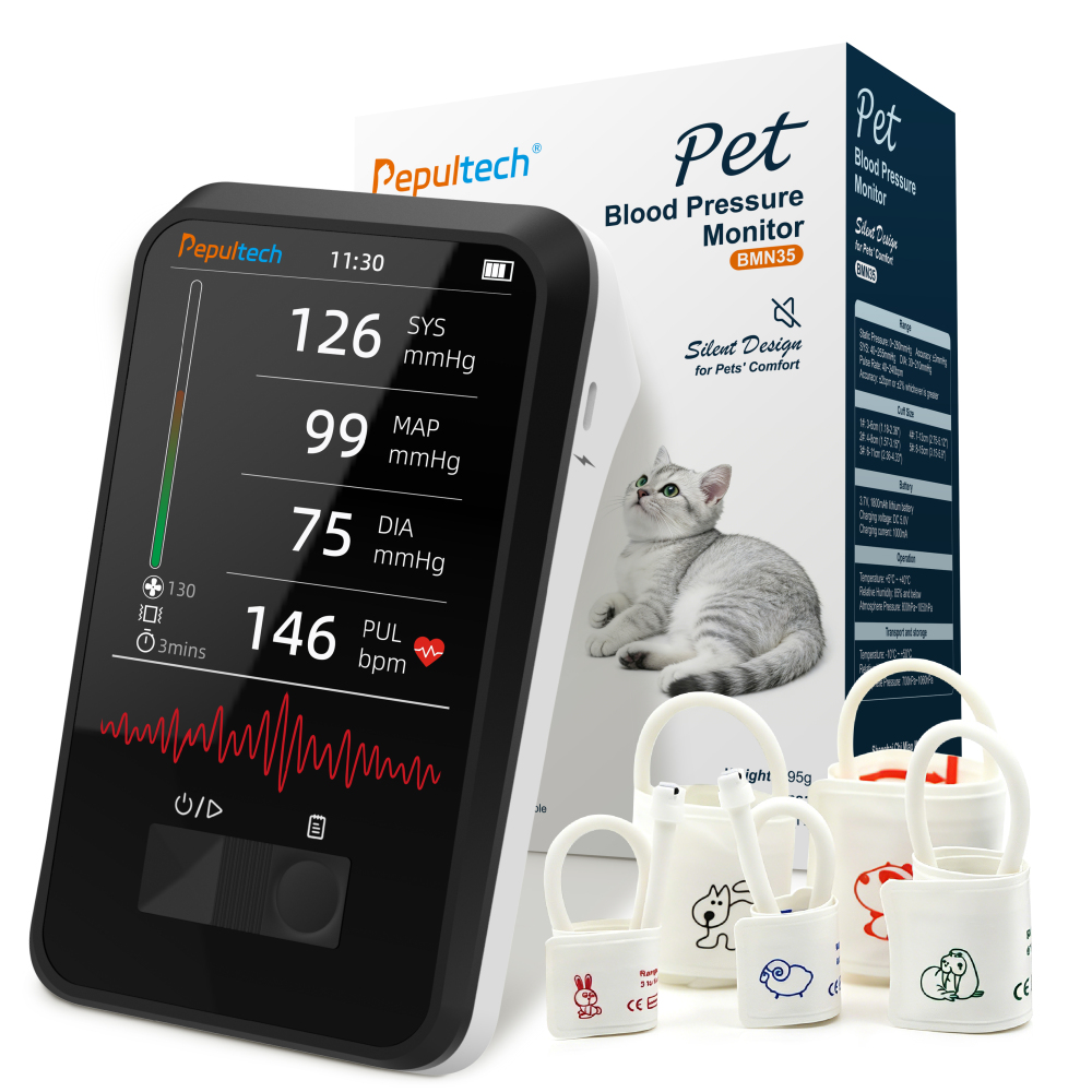 Veterinary Blood Pressure Monitor for Dogs & Cats with 5 Cuffs - BMN35