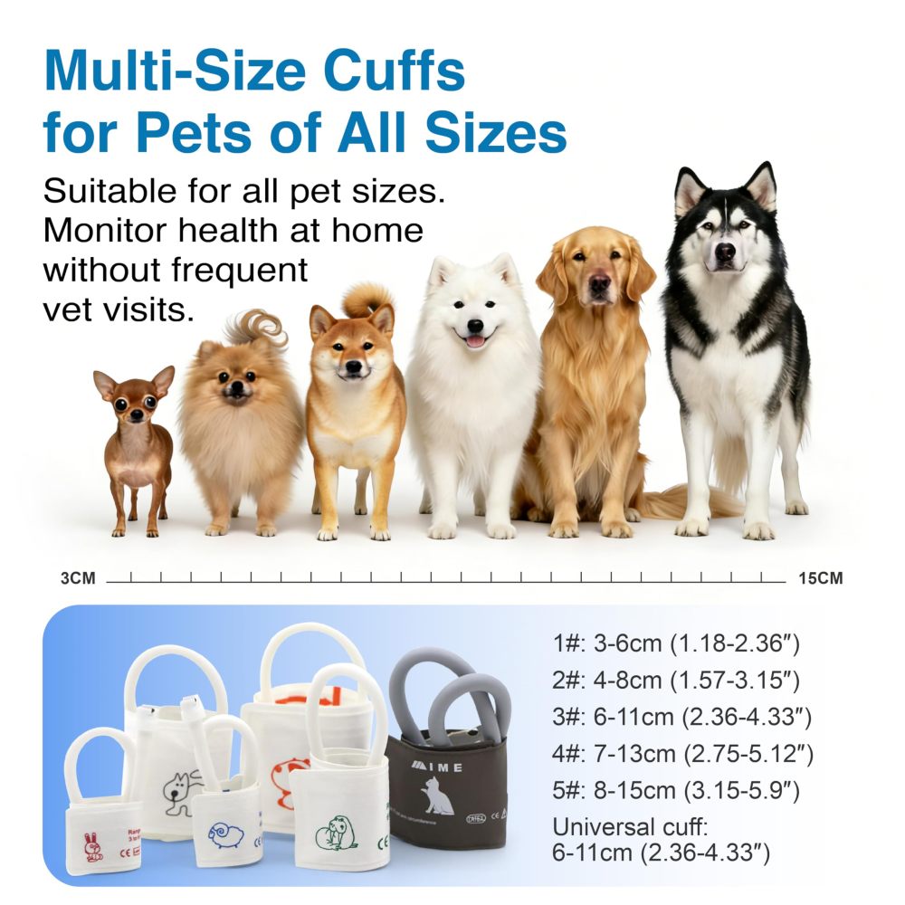 Pet Vital Signs Monitor with SpO2 Pulse Rate Blood Pressure---AM6200A