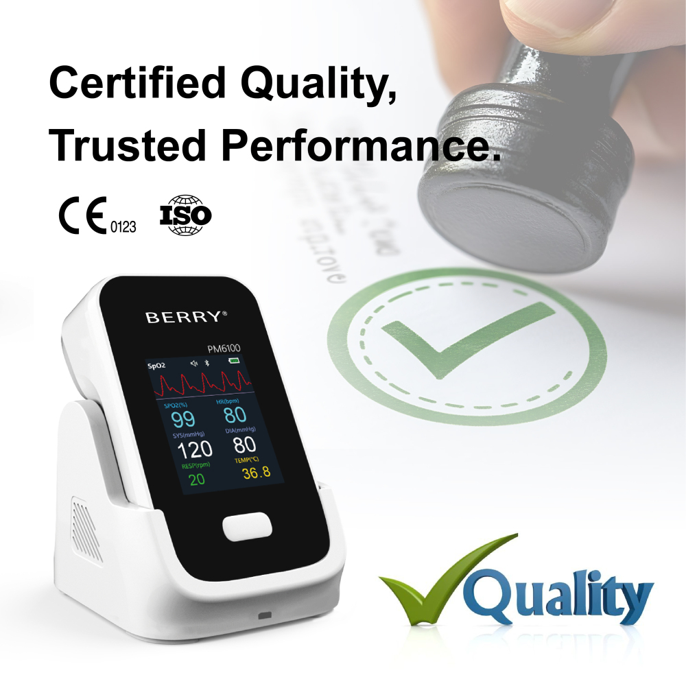 Handheld Vital Sign Patient Monitor with 6 Parameters -  PM6100