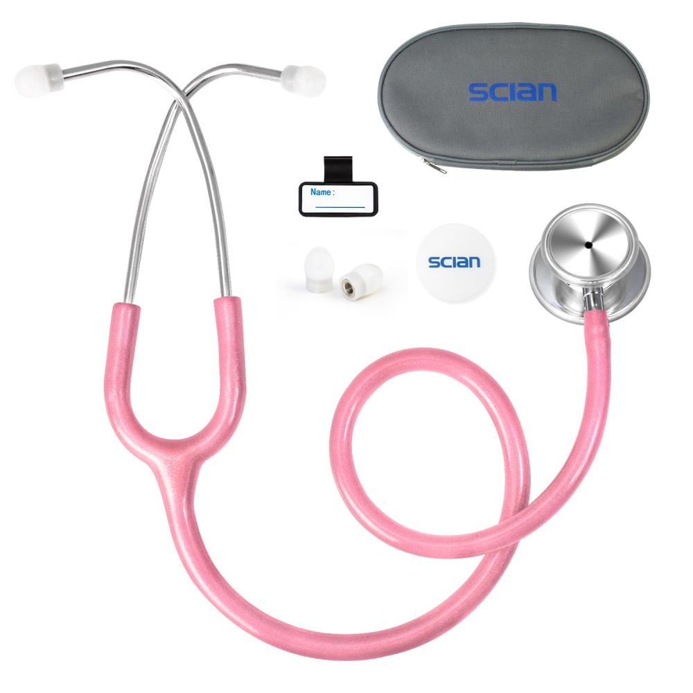 Shining Stethoscope – Stylish Design with Glossy Tube & Comfortable Silicone Eartips -- HS-30JZ