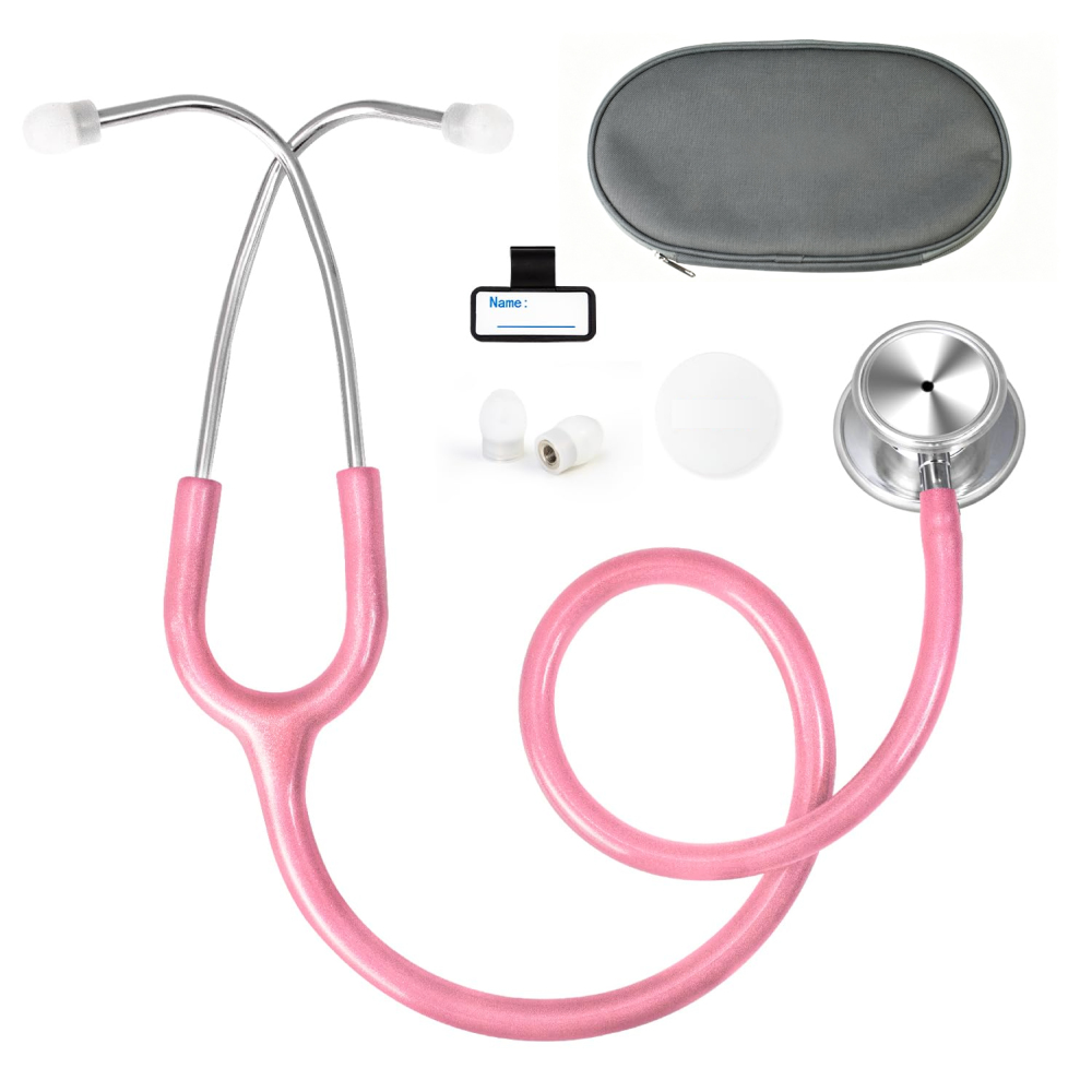 Shining Stethoscope – Stylish Design with Glossy Tube & Comfortable Silicone Eartips -- HS-30JZ