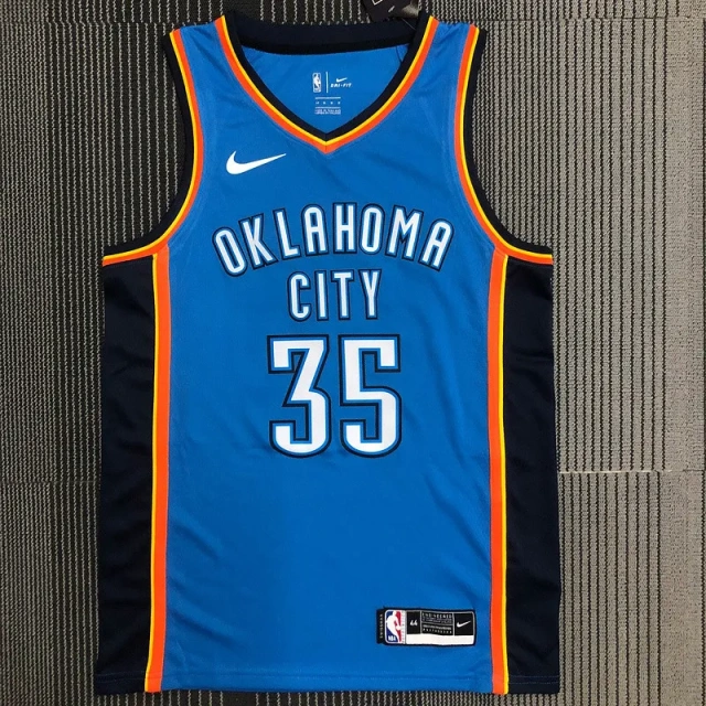 Kevin Durant Mens Blue Swingman Team Jersey - Icon Edition