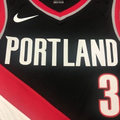 Mens C.J. McCollum Black 2020-21 Swingman Player Jersey – Icon Edition