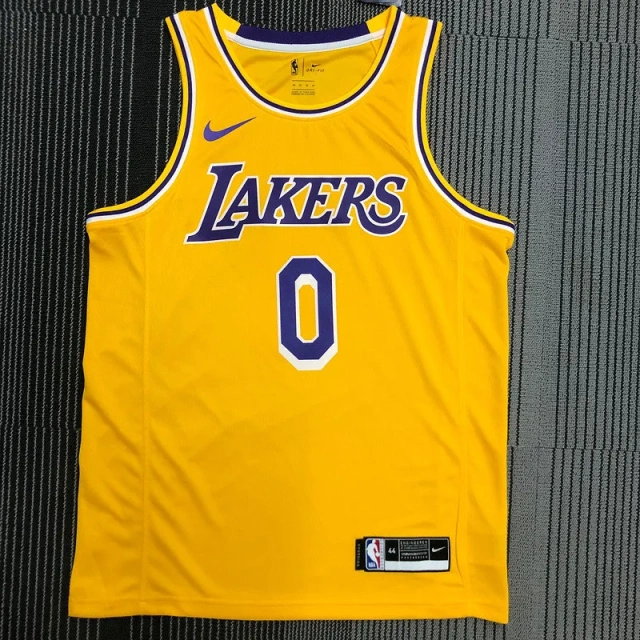 Russell Westbrook Mens Yellow Swingman Team Jersey - Icon Edition