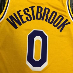 Russell Westbrook Mens Yellow Swingman Team Jersey - Icon Edition