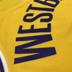 Russell Westbrook Mens Yellow Swingman Team Jersey - Icon Edition