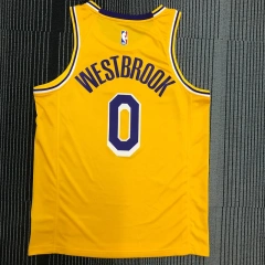 Russell Westbrook Mens Yellow Swingman Team Jersey - Icon Edition