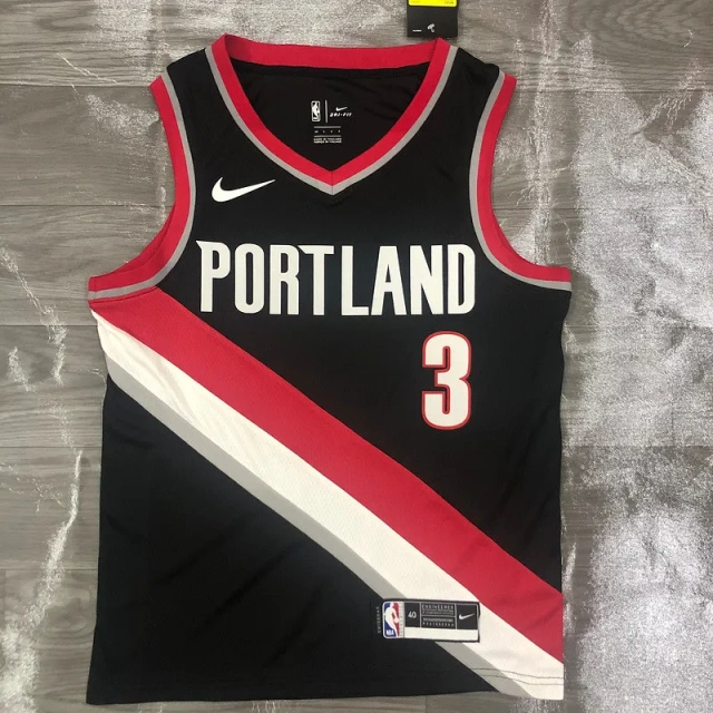 Mens C.J. McCollum Black 2020-21 Swingman Player Jersey – Icon Edition