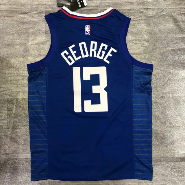 Mens Paul George Royal 2020-21 Player Jersey - Icon Edition