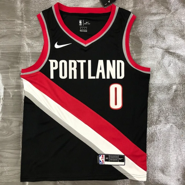 Mens Damian Lillard Black 2020-21 Swingman Player Jersey – Icon Edition