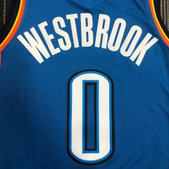 Russell Westbrook Mens Blue Swingman Team Jersey - Icon Edition