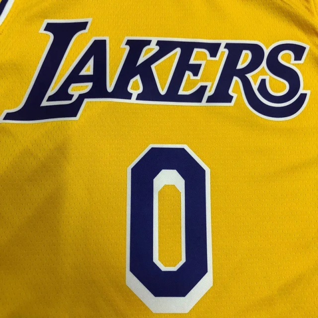 Russell Westbrook Mens Yellow Swingman Team Jersey - Icon Edition