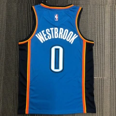 Russell Westbrook Mens Blue Swingman Team Jersey - Icon Edition
