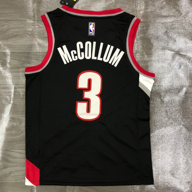 Mens C.J. McCollum Black 2020-21 Swingman Player Jersey – Icon Edition