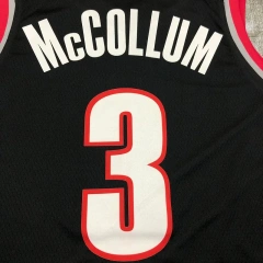 Mens C.J. McCollum Black 2020-21 Swingman Player Jersey – Icon Edition