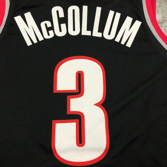 Mens C.J. McCollum Black 2020-21 Swingman Player Jersey – Icon Edition
