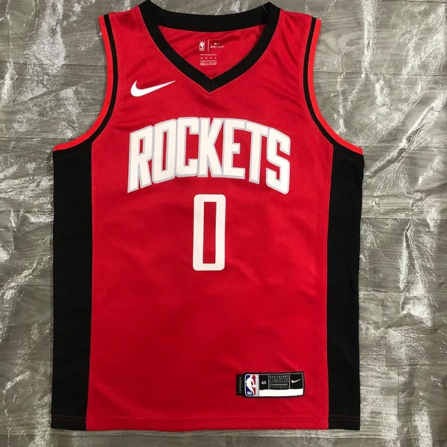 Russell Westbrook Mens Red Swingman Team Jersey - Icon Edition