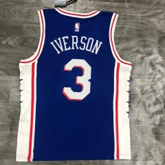Mens Allen Iverson Royal 2020-21 Swingman Player Jersey - Icon Edition