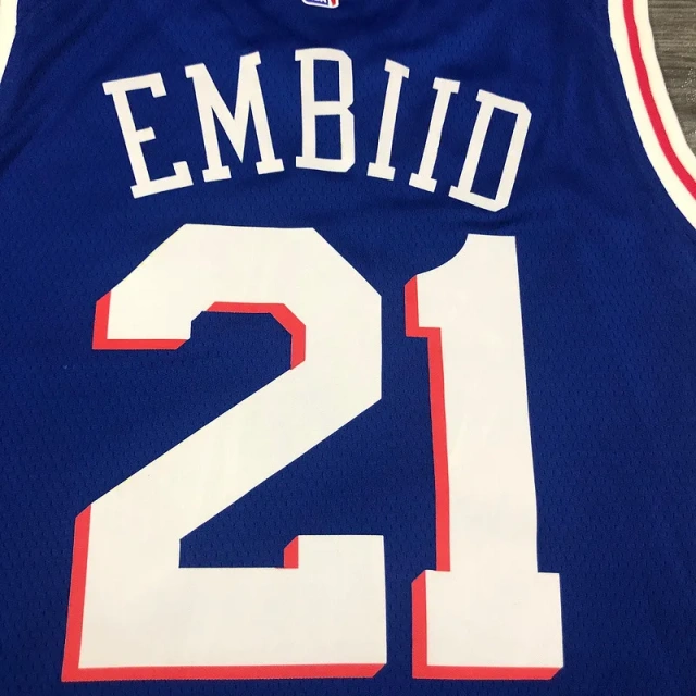 Mens Joel Embiid Royal 2020-21 Swingman Player Jersey - Icon Edition