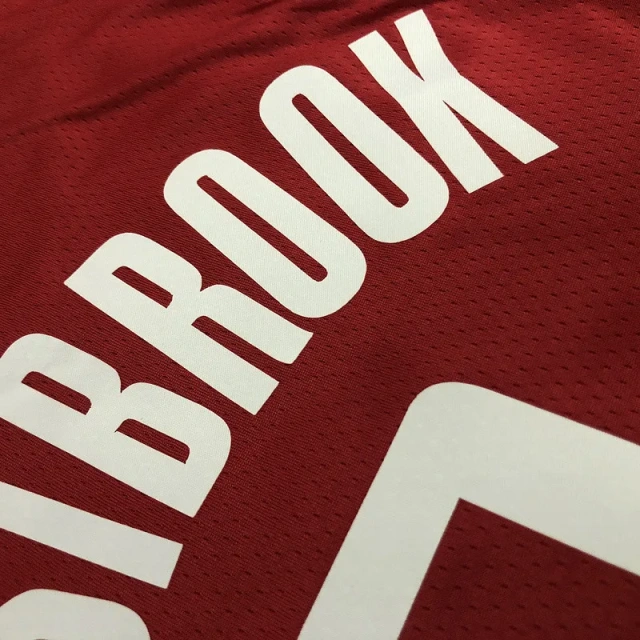 Russell Westbrook Mens Red Swingman Team Jersey - Icon Edition
