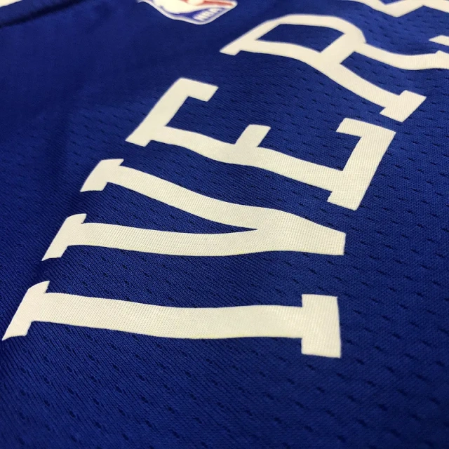 Mens Allen Iverson Royal 2020-21 Swingman Player Jersey - Icon Edition