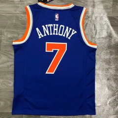 Mens Carmelo Anthony Blue 2020-21 Swingman Player Jersey - Icon Edition
