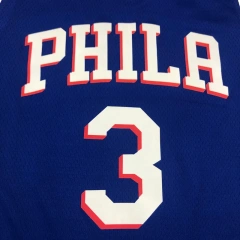 Mens Allen Iverson Royal 2020-21 Swingman Player Jersey - Icon Edition