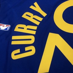 Stephen Curry Mens Blue Player Jersey - Icon Edition