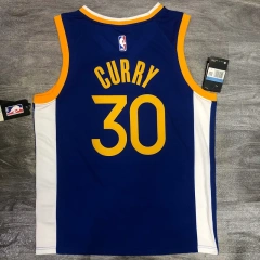 Stephen Curry Mens Blue Player Jersey - Icon Edition