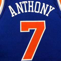 Mens Carmelo Anthony Blue 2020-21 Swingman Player Jersey - Icon Edition