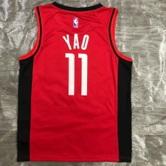 Yao Ming Mens Red Swingman Team Jersey - Icon Edition