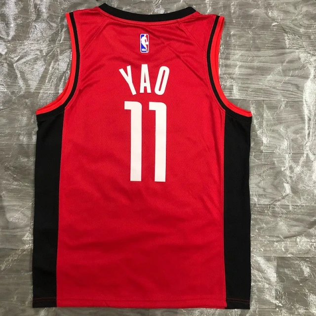 Yao Ming Mens Red Swingman Team Jersey - Icon Edition