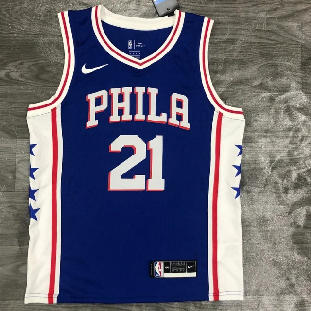 Mens Joel Embiid Royal 2020-21 Swingman Player Jersey - Icon Edition