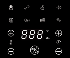 智能空气炸锅控制面板