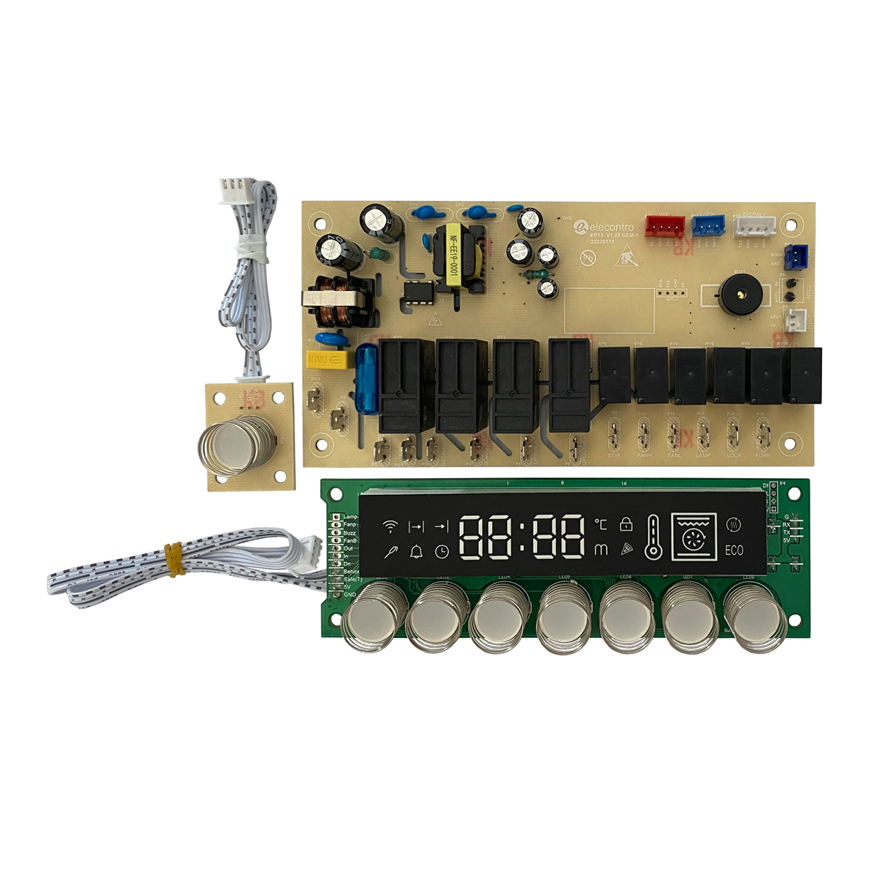 Built-in steam oven controller