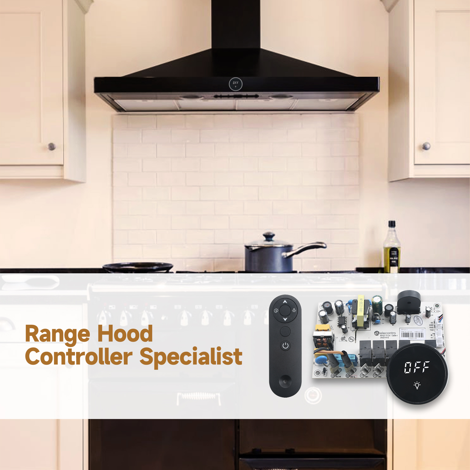 RH23-11 Remote control range hood control panel