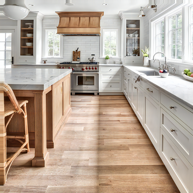 White Industrial Latest Kitchen Cabinet Modern Design Modular Kitchen Furniture With Pattern Stone