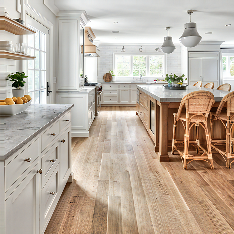 White Industrial Latest Kitchen Cabinet Modern Design Modular Kitchen Furniture With Pattern Stone