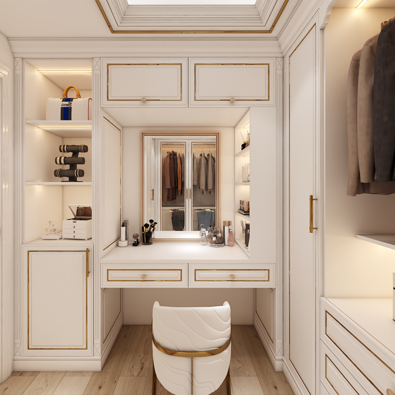 Hot Sale Luxury Wooden Wardrobe Cabinet Bedroom Closet Door Mdf Clothes Wardrobe with Drawer House Furniture