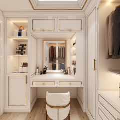 Hot Sale Luxury Wooden Wardrobe Cabinet Bedroom Closet Door Mdf Clothes Wardrobe with Drawer House Furniture