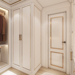 Hot Sale Luxury Wooden Wardrobe Cabinet Bedroom Closet Door Mdf Clothes Wardrobe with Drawer House Furniture