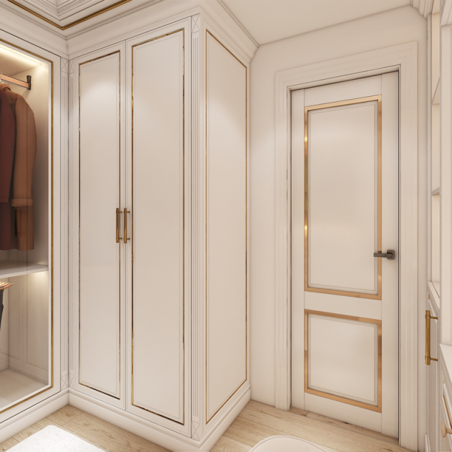 Hot Sale Luxury Wooden Wardrobe Cabinet Bedroom Closet Door Mdf Clothes Wardrobe with Drawer House Furniture