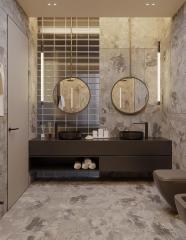 2025 New Design Wholesale Modern Bathroom Double Vanities For Villa Bathroom Vanity Cabinet with Sink