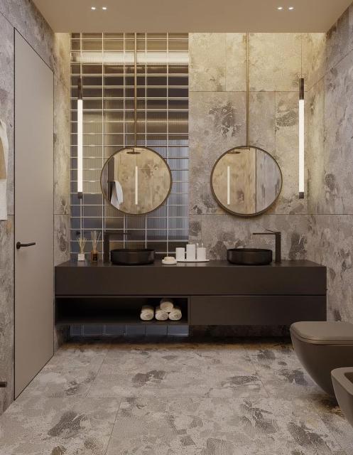 2025 New Design Wholesale Modern Bathroom Double Vanities For Villa Bathroom Vanity Cabinet with Sink