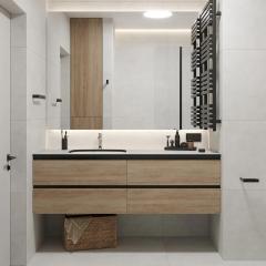 Factory Supply Bathroom Vanities with Cabinet Wood Wall Hung Bathroom Vanity Wooden Set Vanity Modern Bathroom Cabinets