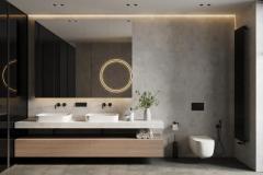 Italian Style Light Luxury Bathroom Vanities Bathroom Cabinets Modern Double Sink Big Bathroom Vanity Sets