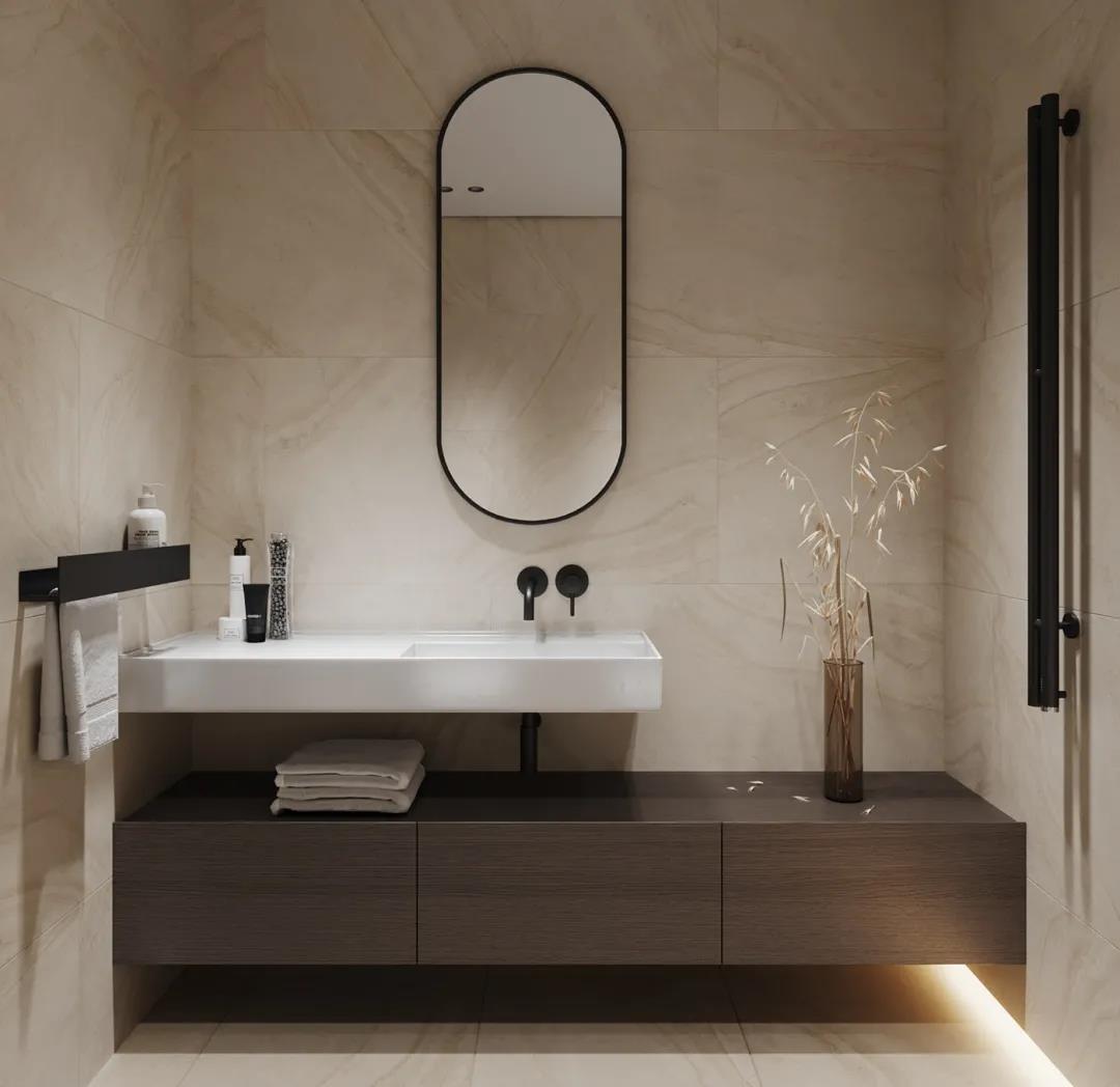 New Design High Quality Floating Bathroom Vanity Cabinet Solid Surface Countertop Bathroom Furniture Vanity Set