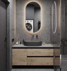 European Style Modern Bathroom Cabinet Set Washbasin Vanity Unit Wall Hung Makeup Bathroom Vanities